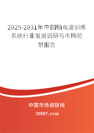 2025-2031年中国脑电波训练系统行业发展调研与市场前景报告 2025-2031年中国脑电波训练系统行业发展调研与市场前景报告
