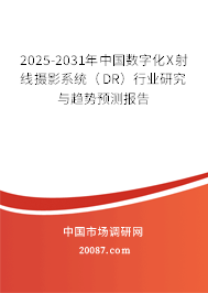 2025-2031年中国数字化X射线摄影系统（DR）行业研究与趋势预测报告