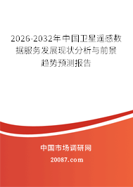 2026-2032年中国卫星遥感数据服务发展现状分析与前景趋势预测报告