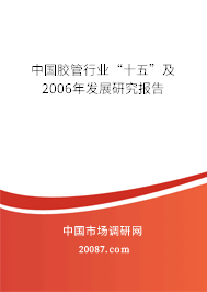中国胶管行业“十五”及2006年发展研究报告