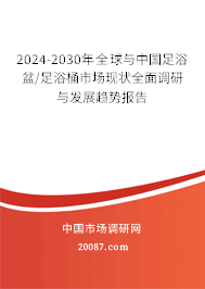2024-2030年全球与中国足浴盆/足浴桶市场现状全面调研与发展趋势报告