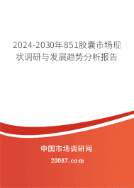 2023-2029年851胶囊市场现状调研与发展趋势分析报告 2023-2029年851胶囊市场现状调研与发展趋势分析报告