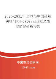 2025-2031年全球与中国硅烷偶联剂KH-570行业现状及发展前景分析报告
