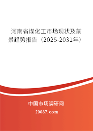 河南省煤化工市场现状及前景趋势报告（2025-2031年）