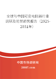 全球与中国可变电阻器行业调研及前景趋势报告（2025-2031年）