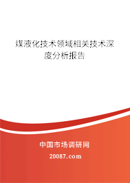 煤液化技术领域相关技术深度分析报告