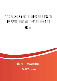 2025-2031年中国模具制造市场深度调研与投资前景预测报告
