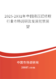 2025-2031年中国液压缸修理行业市场调研及发展前景展望
