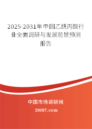 2025-2031年中国乙酰丙酸行业全面调研与发展前景预测报告 2025-2031年中国乙酰丙酸行业全面调研与发展前景预测报告