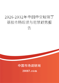 2026-2032年中国中空玻璃丁基胶市场现状与前景趋势报告 2026-2032年中国中空玻璃丁基胶市场现状与前景趋势报告