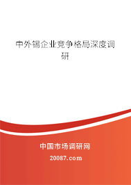 中外锡企业竞争格局深度调研