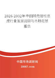 2026-2032年中国转向管柱总成行业发展调研与市场前景报告 2026-2032年中国转向管柱总成行业发展调研与市场前景报告