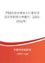 中国厨房水槽龙头行业现状及前景趋势分析报告（2025-2031年）