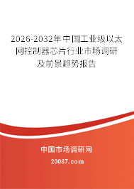 2026-2032年中国工业级以太网控制器芯片行业市场调研及前景趋势报告