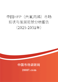 中国HFP（六氟丙烯）市场现状与发展前景分析报告（2025-2031年）