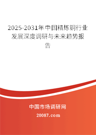 2025-2031年中国精炼铜行业发展深度调研与未来趋势报告