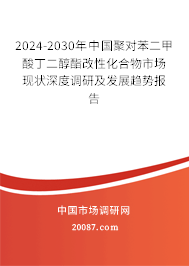 2024-2030年中国聚对苯二甲酸丁二醇酯改性化合物市场现状深度调研及发展趋势报告