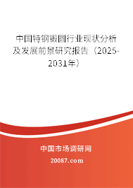 中国特钢锻圆行业现状分析及发展前景研究报告(2025-2031年) 中国特钢锻圆行业现状分析及发展前景研究报告(2025-2031年)