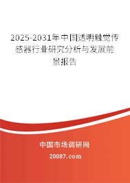 2025-2031年中国透明触觉传感器行业研究分析与发展前景报告