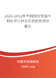 2026-2032年中国微型管盒市场现状分析及前景趋势预测报告