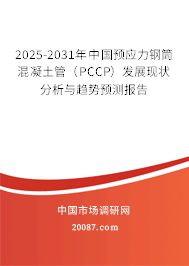 2025-2031年中国预应力钢筒混凝土管(PCCP)发展现状分析与趋势预测报告 2025-2031年中国预应力钢筒混凝土管(PCCP)发展现状分析与趋势预测报告