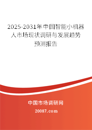 2025-2031年中国智能小机器人市场现状调研与发展趋势预测报告