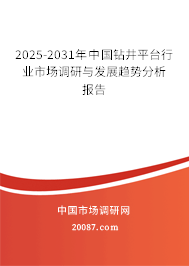 2025-2031年中国钻井平台行业市场调研与发展趋势分析报告