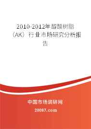 2010-2012年醇酸树脂(AK)行业市场研究分析报告 2010-2012年醇酸树脂(AK)行业市场研究分析报告
