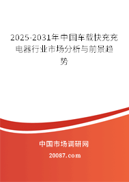 2025-2031年中国车载快充充电器行业市场分析与前景趋势