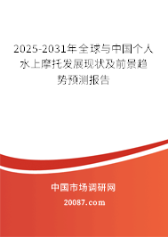 2025-2031年全球与中国个人水上摩托发展现状及前景趋势预测报告