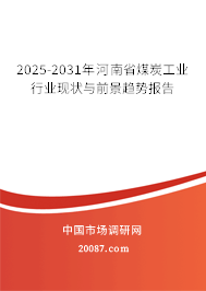2025-2031年河南省煤炭工业行业现状与前景趋势报告
