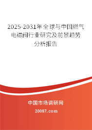2025-2031年全球与中国燃气电磁阀行业研究及前景趋势分析报告 2025-2031年全球与中国燃气电磁阀行业研究及前景趋势分析报告