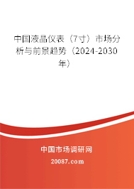 中国液晶仪表（7寸）市场分析与前景趋势（2024-2030年）