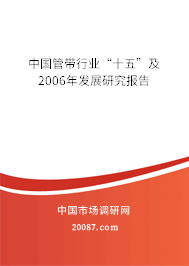 中国管带行业“十五”及2006年发展研究报告