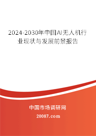 2024-2030年中国AI无人机行业现状与发展前景报告