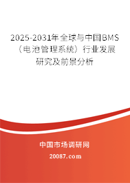 2025-2031年全球与中国BMS （电池管理系统）行业发展研究及前景分析