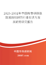 2024-2030年中国布鲁顿酪氨酸激酶抑制剂行业现状与发展趋势研究报告