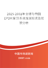 2025-2031年全球与中国EPDM屋顶系统发展现状及前景分析