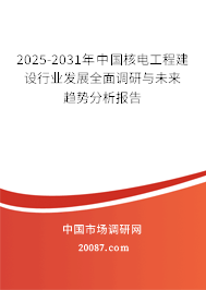 2025-2031年中国核电工程建设行业发展全面调研与未来趋势分析报告