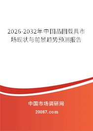 2026-2032年中国晶圆载具市场现状与前景趋势预测报告