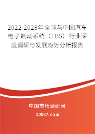 2022-2028年全球与中国汽车电子制动系统（EBS）行业深度调研与发展趋势分析报告