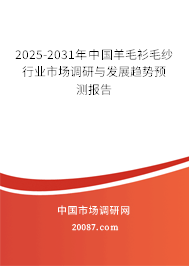 2025-2031年中国羊毛衫毛纱行业市场调研与发展趋势预测报告