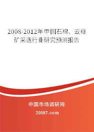 2008-2012年中国石棉、云母矿采选行业研究预测报告