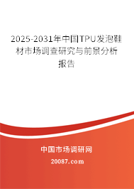 2025-2031年中国TPU发泡鞋材市场调查研究与前景分析报告