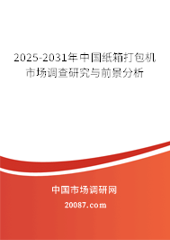 2025-2031年中国纸箱打包机市场调查研究与前景分析
