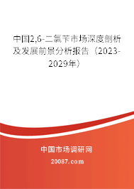 中国2,6-二氯苄市场深度剖析及发展前景分析报告(2023-2029年) 中国2,6-二氯苄市场深度剖析及发展前景分析报告(2023-2029年)