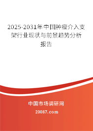 2025-2031年中国肿瘤介入支架行业现状与前景趋势分析报告