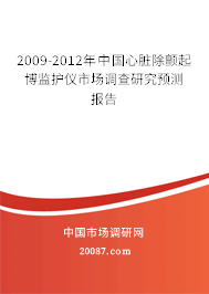 2009-2012年中国心脏除颤起博监护仪市场调查研究预测报告