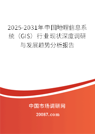 2025-2031年中国地理信息系统(GIS)行业现状深度调研与发展趋势分析报告 2025-2031年中国地理信息系统(GIS)行业现状深度调研与发展趋势分析报告