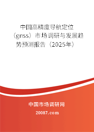 中国高精度导航定位（gnss）市场调研与发展趋势预测报告（2025年）